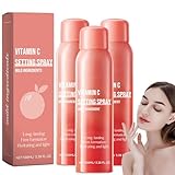 Vitamin C Fixierspray, Feuchtigkeitsspendendes Make up Fixierspray für das Gesicht, Natürliches und Leichtes, Langanhaltendes Fixier-Feuchtigkeitsspray, für ein strahlendes Make-up (3pcs)