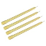 IMIKEYA 2 Sätze Kerze The Christmas Candle Hochzeitslaken Goldhochzeit Party-mitgebsel Świeczki Teelicht Leuchter Valentinstag-requisite Valentinstag Paraffin Golden 4 Stück * 2