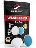 Raumhero 2x Türstopper Wand selbstklebend - (Made in Germany) - Türpuffer Wand - Idealer Wandschutz - Door Stopper, Wandpuffer, Türgriff Stopper