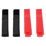 TOBBOMEY 8 Stück Teiliges Hahnen Halsband Verstellbare Anti krähen Ringe aus Strapazierfähigem Nylon Rote Schwarze Halsringe Geräuschdämpfend Passgenau für Hähne und Hühner Geeignet