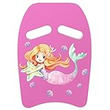 MoKo Kinder Schwimmbrett, Schwimmen Kickboard Trainingsausrüstung mit Griffen Cartoon Swim Float Schwimmtrainingsausrüstung Schwimm Board für Junge Mädchen - Rosa Meerjungfrau