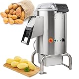 Automatische Kartoffelschälmaschine – robuster Edelstahl, effizienter Küchenschäler und Unterlegscheibe für hohe Nutzmengen