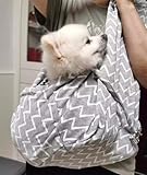 Hundetragetasche für kleine Hunde bis zu 6,8 kg – atmungsaktive wendbare Welpentragetasche mit breitem Gurt, Sicherheitsschloss & Aufbewahrungstasche – ideal für Spaziergänge, Reisen & den täglichen