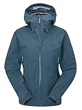 RAB Damen Namche GTX Jacke GORE-TEX wasserdichte atmungsaktive Regenhülle für Wandern & Alltag, Orionblau, XS