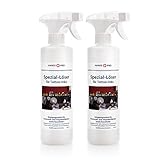 HANSE PRO Spezial-Löser für Tattoo-Inks, 2 x 500 ml I Reinigungsmittel für Oberflächen I Beseitigt effektiv eingetrocknete Tattoo-Farbe I Reinigung Tattoo Studio I Tattoo Zubehör