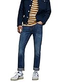 Herren Jack & Jones Jeans Tim Straight Legs Slim Fit Flat Front Tim ORIGINAL, Farben:Dunkelblau-2, Größe Jeans:36W / 36L