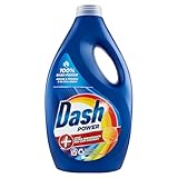 Dash Power Flüssigwaschmittel für Waschmaschine, 36 Waschgänge, extra hygienische Wirkung für farbige Kleidungsstücke, wirksam auch bei Kälte und kurzen Zyklen