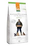 defu Katzenfutter | 1 x 3 kg | Adult Bio Geflügel Trockenfutter | Premium Bio Alleinfuttermittel für Katzen