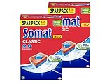 Somat Classic Spülmaschinen Tabs(2x135 Tabs), Geschirrspül Tabs für eine kraftvolle Reinigung, Spültabs hinterlassen strahlend sauberes Geschirr sogar bei niedrigen Temperaturen