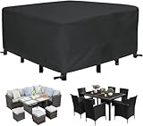 OOOXZO Outdoor Abdeckung GartenmöBel 160x90x70cm/LxBxH Wasserdicht Gartentisch Abdeckung 600D Oxford Anti-UV Abdeckplane für Gartentische Terrassenmöbel Regenschutz und Staubfest Abdeckhaube