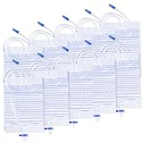 10 Stück 2000ml Urinbeutel katheterbeutel,Urindrainagebeutel, Drainagebeutel,Beinbeutel Urindrainagebeutel, Urinbeutel bei Inkontinenz,Urinbeutel mit Ventil und T-Ablass