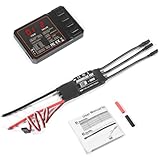 Muuookka 30A 2-3S Lipo Brushless ESC mit BEC-Ausgang und Programmierkarte für RC-Auto, Boot, Flugzeug, DIY-Teile