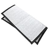 VALICLUD Heizmatte für Reptilien und Kleintiere 30X30cm mit Reflektierender Folie Heizkissen für Terrarien Kaninchen und Echsen Selbstwärmend Langlebig