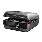 Master Lock Sicherheitskassette [Feuer- und Wasserfest] [Large] [Schlüsselschloss] LCFW30100 – Für Ausweise, A4-Dokumente, kleine Elektrogeräte, Juwelen usw.