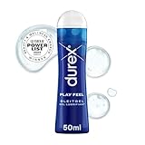 Durex Play Feel Gleitgel – Wasserbasiertes Gleitmittel für angenehme Gleitfähigkeit, sanft & pH-freundlich – 50 ml
