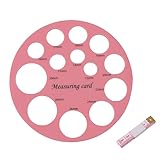 Silikon-Lineal, 13 Größen Durchmesser, Milchpumpe, Flanschgrößenlineal, Messkarten-Größen-Werkzeug für Brustwarzenschild, Stillzubehör für Mutter