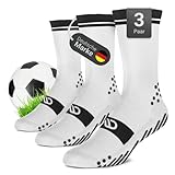 Diasports Fußballsocken 3 Paar - Neue Grip Socken Fußball mit 3D-Technologie - Gripsocken für Kinder/Herren in verschiedenen Größen - Football Socks