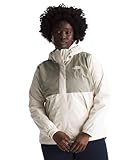 THE NORTH FACE Damen Wasserdichte Antora Jacke (Standard und Übergröße), White Dune/Clay Grey, 3X Plus