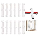 WERIGONI 12er-Pack Mückenschutzgitter für Fenster, selbstklebendes Mückenschutzzubehör, Mückenschutzhalterungen, einfache Installation