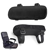 CAAGGMM Armlehnen Pads, 2 Stück Stuhl Armlehne Kissen, Armlehnen Polster Ergonomische, Bürostuhl Armlehne Handschuhe, für Schreibtischstuhl Gaming Stuhl, Rollstuhl, Schwarz