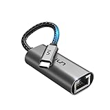 uni USB C auf Ethernet Adapter 1000Mbps, Thunderbolt USB C auf RJ45 LAN Netzwerkadapter, Kompatibel mit iPhone 16, iPad Pro/Air, MacBook Pro/MacBook Air, Galaxy S23, Surface Book, Dell XPS usw.