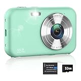 Digitalkamera 1080P 44MP Fotokamera 16X Digitalzoom Kamera, Vlogging Fotoapparat Kompaktkamera mit 2,4' LCD Bildschirm