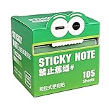 Haftnotizen – Transparente Haftnotizblöcke, 105 Blatt/Rolle, bunte ausziehbare Notizblöcke für Notizbuch, Schule, Studenten, Büro, Zuhause, Arbeitsplatz, Lernerinnerungen, Hervorhebung, Journalzubehör