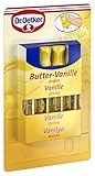 Dr. Oetker Butter-Vanille Aroma, 4er Pack, je Röhrchen 2 ml, flüssige Aromatropfen in wiederverschließbaren Röhrchen, zum Verfeinern von Gebäck, Süßspeisen & Desserts, vegan