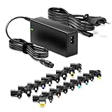 Zolt 90W Universal Laptop Ladegerät Netzteil 15V 16V 18.5V 19V 19.5V 20V DC Netzteil für HP Dell Acer Asus Lenovo Toshiba Samsung Sony, 18 DC-Anschluss