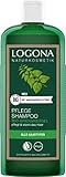 LOGONA Naturkosmetik Pflegendes Shampoo für natürlich gesundes Haar, Geeignet für alle Haartypen, Haarshampoo mit veganer Formel aus Bio Brennnessel, 1 x 500 ml