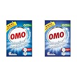 Omo Waschmittel XXXL Vollwaschmittel für intensive Leuchtkraft und hygienische Frische 100 WL (Packung mit 2)