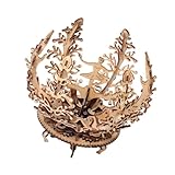 FELTECHELECTR DIY Holzpuzzle Bausatz Blume Tänzerin Holzmodell zum Zusammenbauen Kreatives Holzhandwerk Dekoration für Wohnzimmer und Schreibtisch