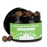 Gras KOTFRESSER Drops | 125 präbiotische Snacks gegen Magen-, Analdrüsen-, Verdauungsprobleme | 100% natürlich mit Naturmoor und Flohsamen | Reduziert Sodbrennen