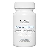 NatuGena Neuro-Idealis Bioaktiver Vitamin-B-Komplex, R-Alpha-Liponsäure, hochdosierte B-Vitamine mit B1, B6, B12, 180 Kapseln (6 Monats Packung)