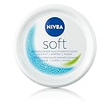 NIVEA Soft Erfrischende Feuchtigkeitscreme, leichte Creme mit Vitamin E und 100% natürlichem Jojoba-Öl, schnell einziehende Hautcreme für intensive Feuchtigkeit (50 ml)