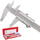 Spurtar Messschieber 150mm / 6 Zoll Schieblehre Messschieber Analog für Durchmesser Tiefe Schritt Messgenauigkeit: 0.02mm / 0.001'' für Haushalt DIY Schmuck Holzbearbeitung