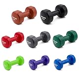 Sport-Thieme Vinyl Kurzhantel | Gummierte Hexagonal Fausthantel aus Gusseisen | In acht Varianten: 3kg - 10kg | Schadstofffrei, ohne Weichmacher | Grifflänge: 9cm | Markenqualität