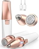 Aufladbare Augenbrauenrasierer Gesichtshaarentferner für frauen: iFanzeTech Rasierer Damen Gesicht,Präzisions Augenbrauen Trimmer und Gesichtsrasierer frauen, Damenrasierer Elektrisch für gesicht bart
