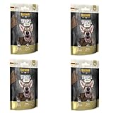 Belcando Stripes Horse | 4er Pack | 4 x 70 g | Snack für Hunde | Mit Superfoods: Bierhefe, Krill und aromatische Kräuter | Ohne Getreide und ohne Zucker | Mit extra viel Fleisch