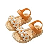 Generisch kinder sandalen mädchen, Sandalen Für Mädchen Sommer Blumen Kinderschuhe Flache Rutschfest Strandsandalen Leicht Weiche Sommerschuhe Outdoor Bequeme Sandaletten, 26