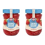 Schwartau Extra Zero Erdbeere, Fruchtaufstrich ohne Zuckerzusatz, 15 kcal pro 25g, 280g (Packung mit 2)