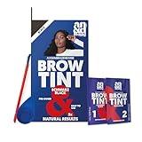 ANDbeauty Augenbrauen- und Wimpernfarbe schwarz | Professionelle Färbung für ein intensives und langanhaltendes Ergebnis | ohne unerwünschte Rottöne | Inhalt Farbe & Entwickler für 3 Anwendungen