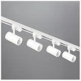 3-Phasen-Schienen-Set NEXTRACK - Schienensystem Komplett-Set mit 4x GU10 Spots und 2m Schiene + Stromversorgung + Kappe (Weiß, Schiene 2 Meter)