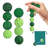 Zingbee 8 Stück Magnetische Fidget Toys, Silikon Magnetkugeln Anti-Stress Bälle, Sensorik Spielzeug für Erwachsene und Kinder, Sensorische Magnetische Kugeln Set, Stressabbau und Entspannung（Grün）