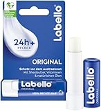 Labello Original Lippenpflegestift, hochwirksame Lippenpflege mit Sheabutter, Vitaminen und natürlichen Ölen, Lippenbalsam für mehr als 24h Feuchtigkeit (4,8 g)