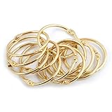 Spirella Duschvorhangringe 12 Stück Chrom Ringo small-Passend für alle gängigen Duschvorhangstangen Gold