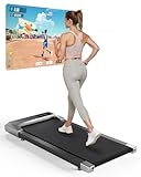 Walking Pad Geeignet für High-Tech-Geräte, Laufband Schreibtisch 6 km/h mit APP-Steuerung, Laufband für Zuhause 136 KG mit Professionelle Trainingskurse & Multi-Runner-Rennen