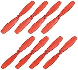 XYWHPGV RC Propeller 55mm CW CCW 2-Vane Hauptrotoren für Walkera QR Ladybird Quadcopter, Rot 4 Paar(d9011 f7afd ac40a 9d8ab 26c15 11a50