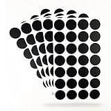 Houdao 140 Stück Gewürzetiketten Selbstklebend Gewürzaufkleber 3.5cmØ Rund Schwarz Beschriftungsetiketten Selbstklebend für Gewürzgläser Küche Vorratsdosen Glasbehälter