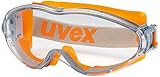 uvex ultrasonic - Schutzbrille - Vollsichtbrille mit 100% UV-Schutz - Innen beschlagfrei, außen extrem kratzfest & chemikalienbeständig - B: 120m/s